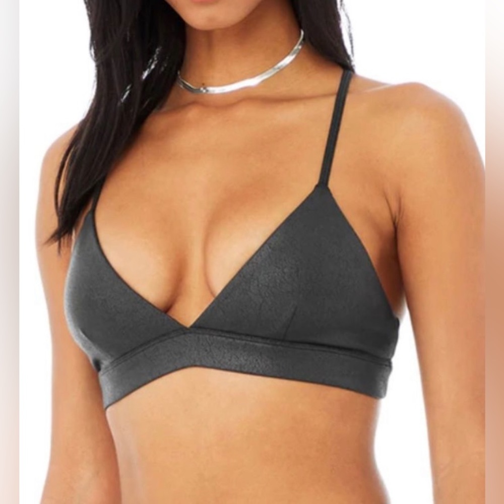ALO | Charcoal Gray Triangle Sports Bra